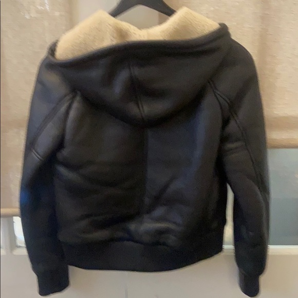 Coach Shearling Leather Jacket Coat - Picture 2 of 3